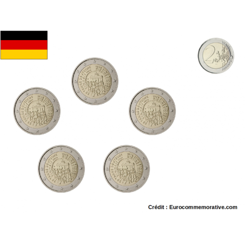 2€ Euros Commémorative Allemagne 2015 Reunification - 5 Ateliers