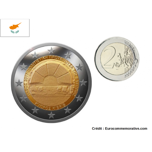2€ Euros Commémorative Chypre 2017 Paphos