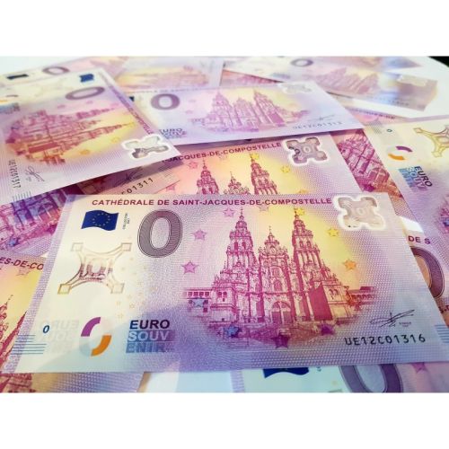 Billet Touristique Euro Souvenir Collector Polymère Cathédrale de St Jacques de Compostelle