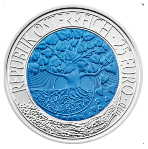 Coffret 25€ Euros Autriche Argent 900 Niobium 2010 ''Energy''