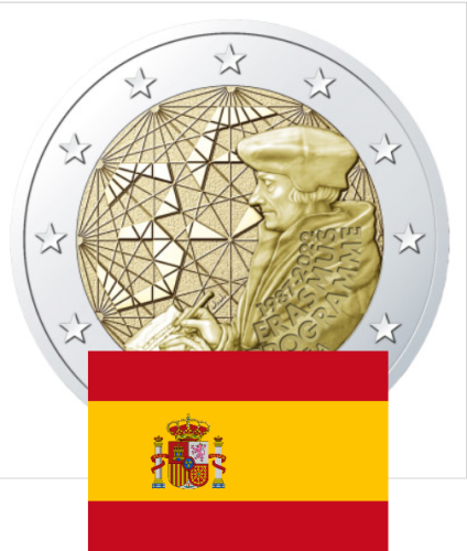 2€ Euros Commemorative Erasmus 2022 Espagne