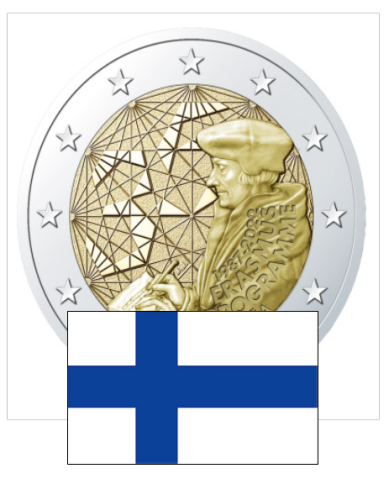 2€ Euros Commemorative Erasmus 2022 Finlande