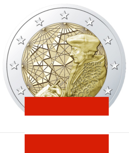 2€ Euros Commemorative Erasmus 2022 Autriche