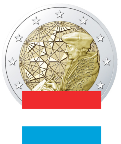 2€ Euros Commemorative Erasmus 2022 Luxembourg