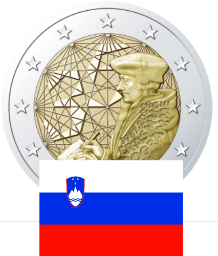 2€ Euros Commemorative Erasmus 2022 Slovénie