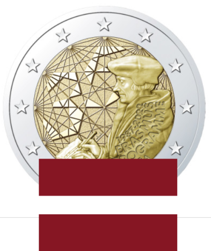 2€ Euros Commemorative Erasmus 2022 Lettonie