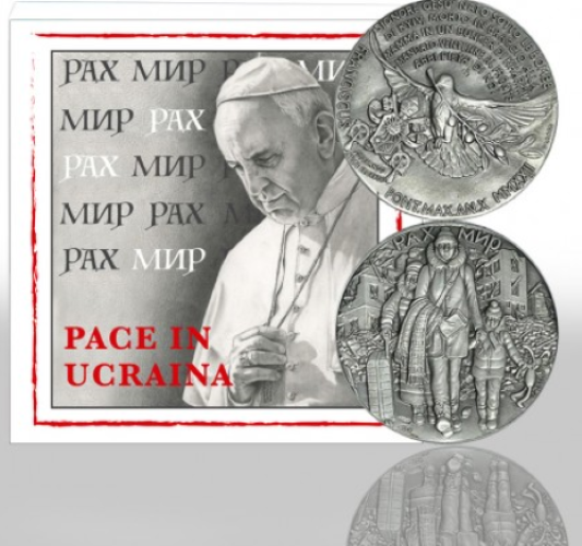 Médaille Argent 925/1000 Vatican 2022 - Hommage Ukraine