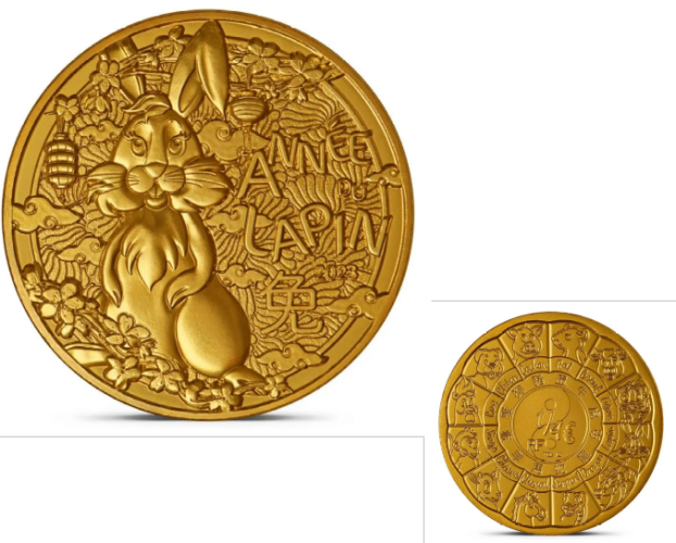 1/4 Quarter Euros France Monnaie de Paris 2023 Horoscope Année Lapin