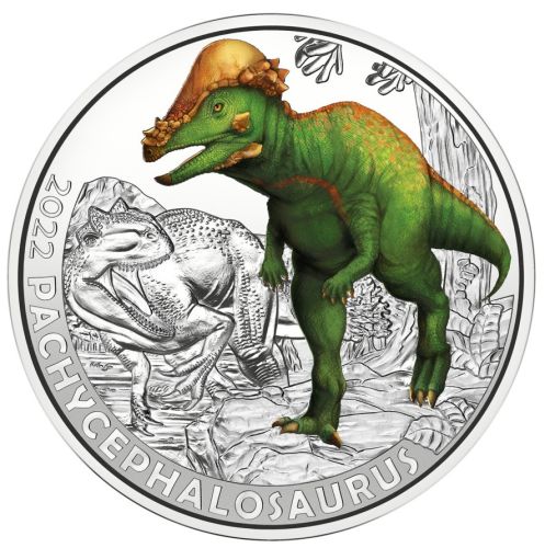 3€ Euros Autriche Dinosaures 2022 : Pachycephalosaurus