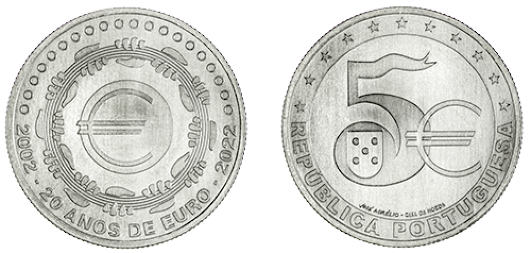 5€ Portugal 20 Ans Euro