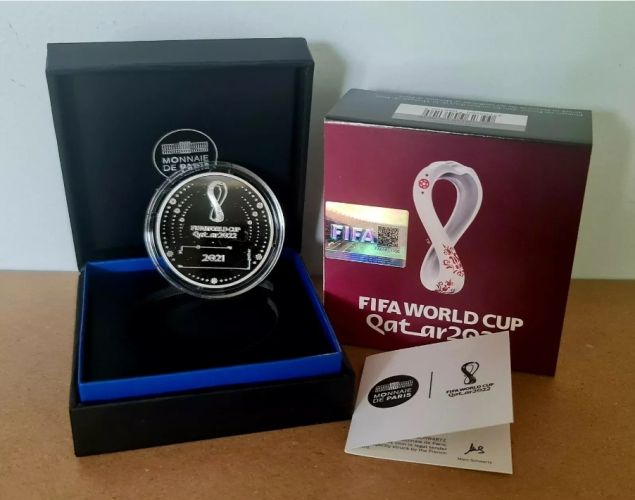 Coffret 10€ Euros Argent 999/1000 Fifa Qatar 2021