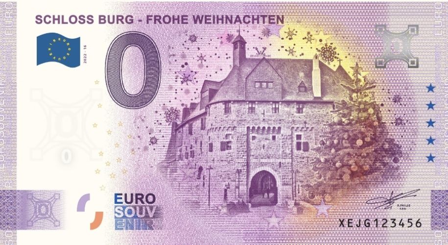 Schloss Burg - Frohe Weihnachten