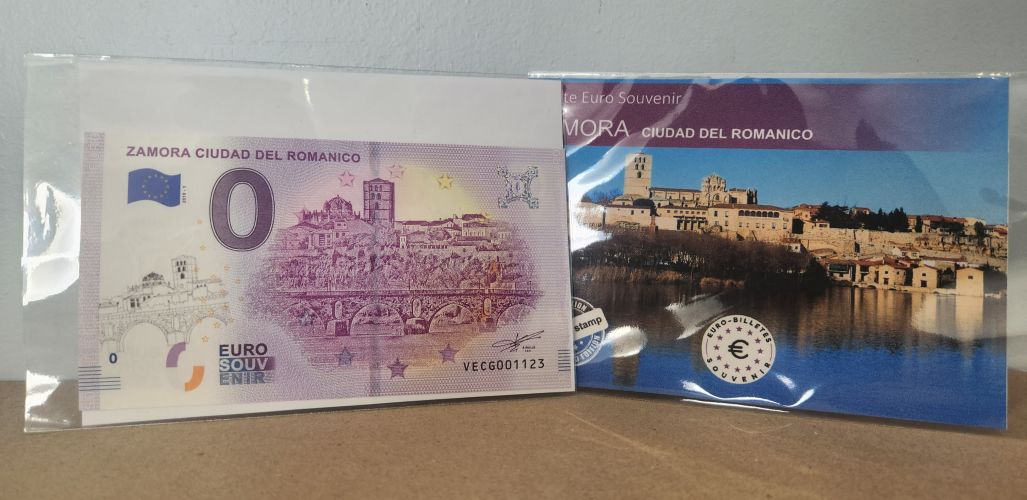 Billet Souvenir 2019 Espagne Zamora Ciudad Del Romanico TAMPON PONT