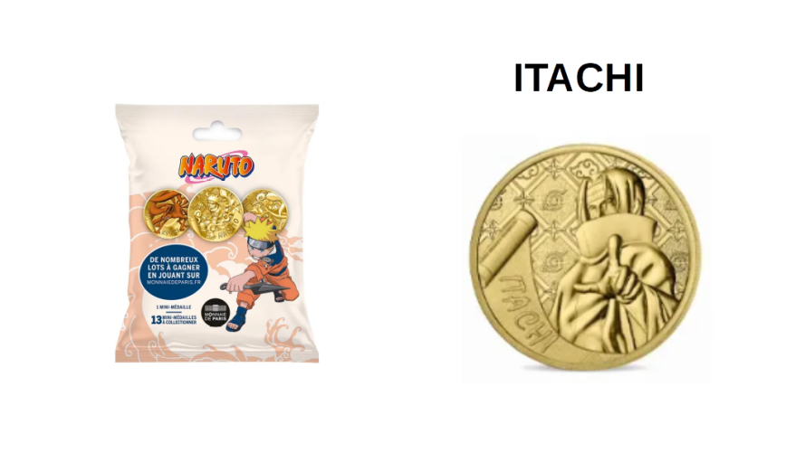 Mini-Médaille Monnaie de Paris Naruto 2023 - Itachi