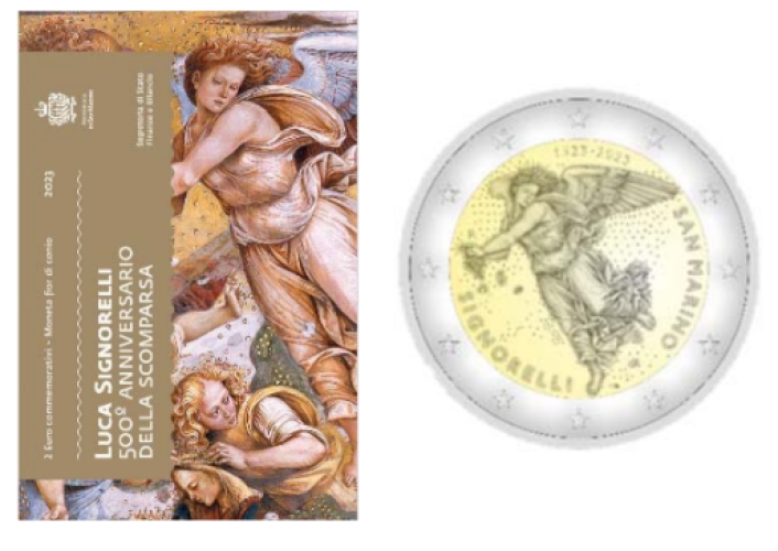 Coincard BU 2€ Euros Commémorative Saint-Marin 2023 Luca Signorelli