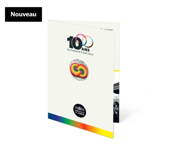 Cartelette 10€ Argent Mariage pour tous