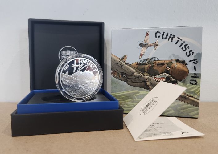 Coffret 10€ Euros Argent 999/1000 Aviation Curtiss P40 2023