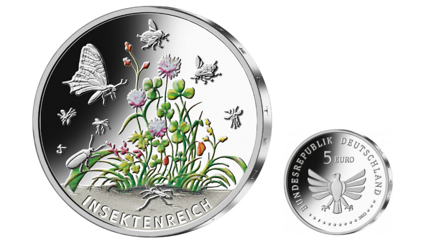 5€ Euros Commémorative Allemagne 2022 Insectes 1/9 Insectes