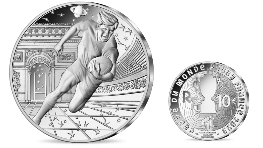 Coffret 10€ Euros Argent 999/1000 Coupe du Monde 2023 Rugby