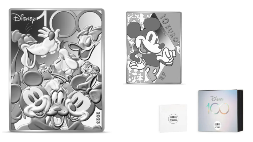 Coffret 10€ Euros Argent 999/1000 - 100 Ans Disney 2023 - Mickey & Friends