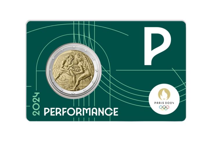 2 Euros Commémorative Paris 2024 Année 4 VERTE