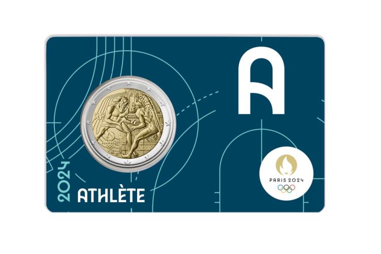 2 Euros Commémorative Paris 2024 Année 4 BLEUE