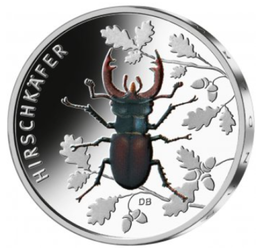 5€ Euros Commémorative Allemagne 2024 Insectes 8/9 Scarabée - Hirschkaefer