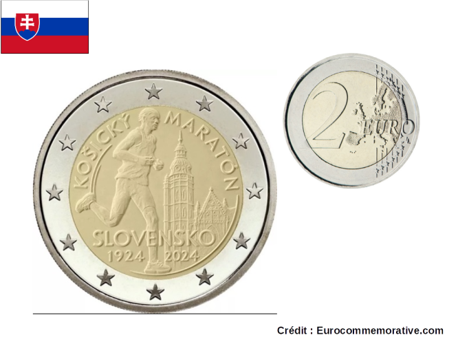 2€ Euros Commémorative Slovaquie 2024 "Marathon"