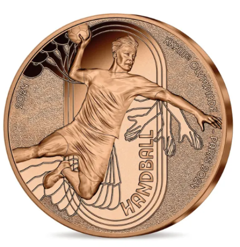 1/4€ Euros Quarter Monnaie de Paris Paris 2024 Handball
