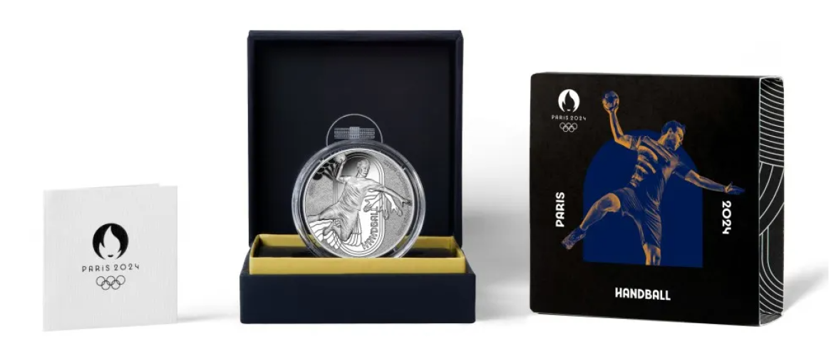 Coffret 10€ Euros Argent 999/1000 Paris 2024 Handball