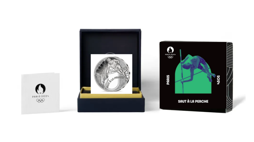 Coffret 10€ Euros Argent 999/1000 Paris 2024 Saut à la Perche