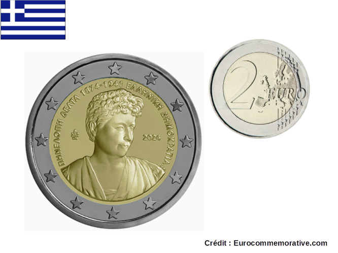 2€ Euros Commémorative Grèce 2024 Penelope Delta