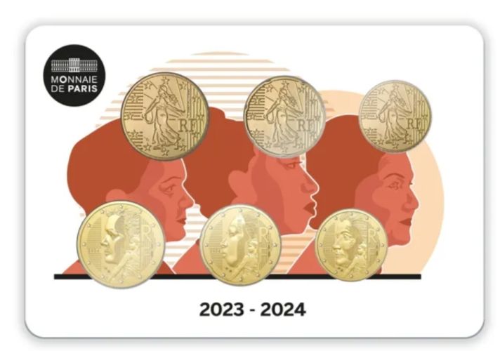Coffret BU France 2024 Sextuple 10, 20 et 50 cents Nouvelles Faces !