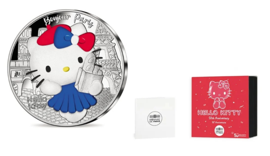 Coffret 10€ Euros Argent 999/1000 Hello Kitty 2024 - Version France