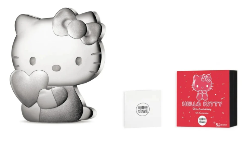 Coffret 10€ Euros Argent 999/1000 Hello Kitty 2024 - Forme