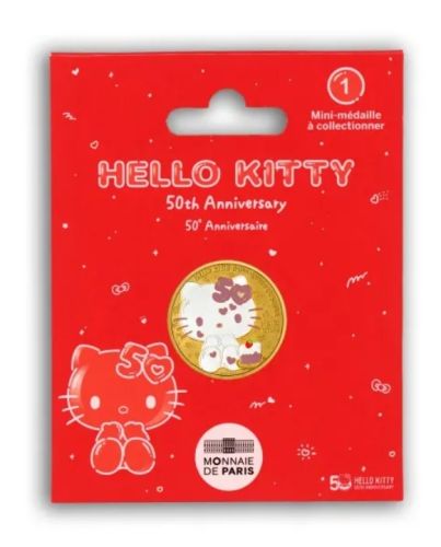 Mini Medaille Monnaie de Paris Hello Kitty 50 Ans 2024