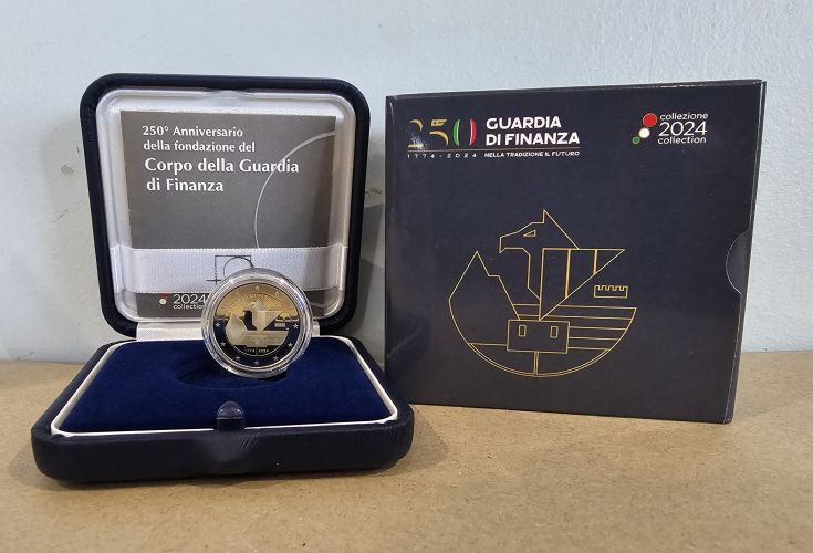 Coffret BE 2€ Euros Commémorative Italie 2024 Guardia di Finanza