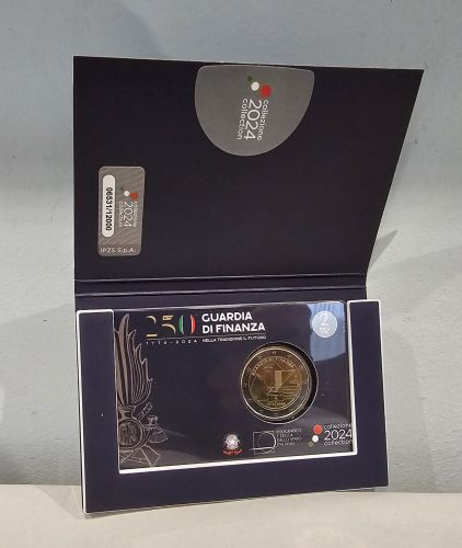 Coincard BU 2€ Euros Commémorative Italie 2024 Guardia di Finanza