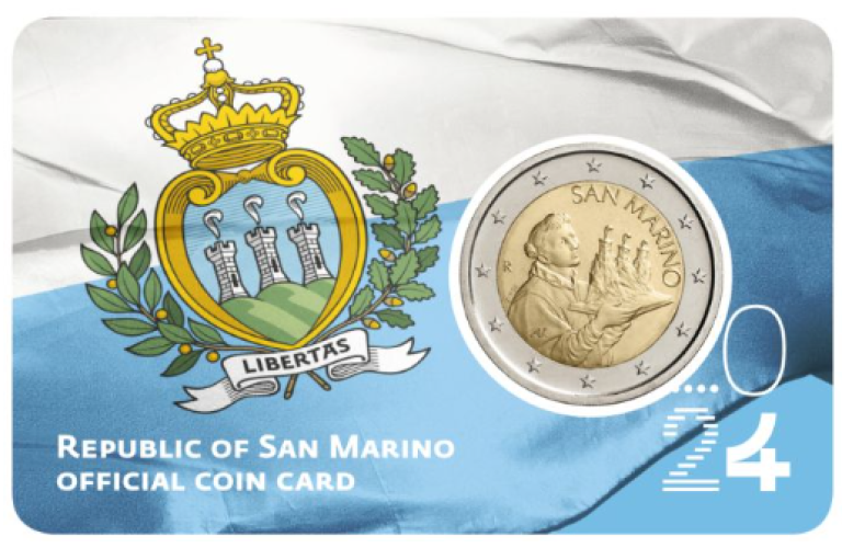 Coincard 2€ Euros Nationale Saint Marin 2024