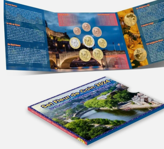 Serie BU Euros Belgique 2024 - 8 pièces + 2 x 2,5€