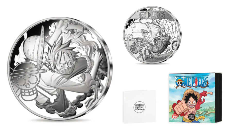 Coffret 10€ Euros France Argent 999/1000 One Piece Luffy 2024