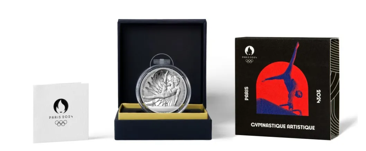Coffret 10€ Euros Argent 999/1000 Paris 2024 Gymnastique
