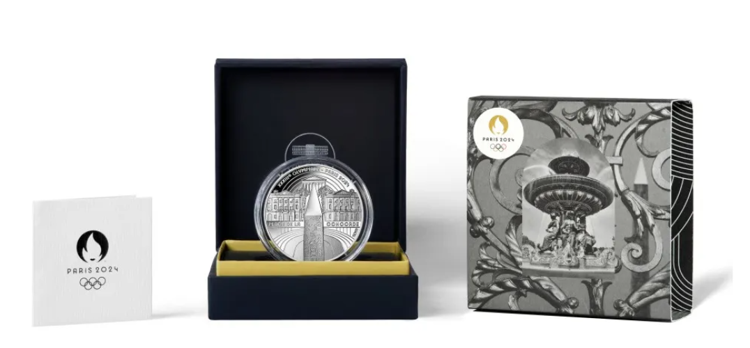 Coffret 10€ Euros Argent 999/1000 Héritage Paris 2024 Concorde