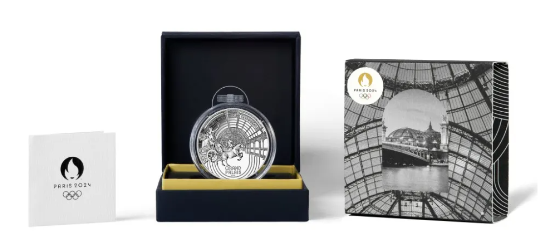 Coffret 10€ Euros Argent 999/1000 Héritage Paris 2024 Grand Palais