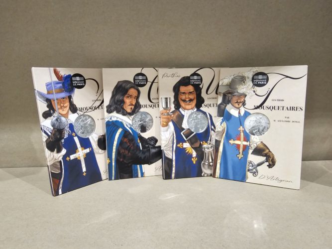 Lot 4 x 10€ Mousquetaires Argent 333/1000