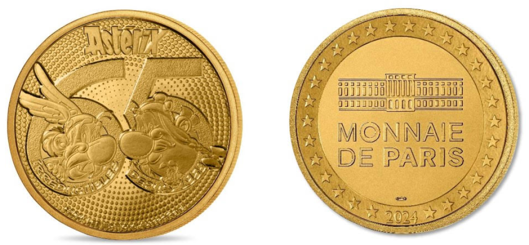 Mini Médaille Monnaie Paris Asterix 65 Ans