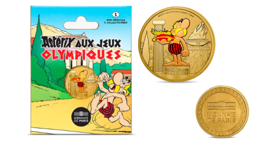 Mini Médaille Monnaie de Paris 2024 Asterix aux Jeux Olympiques