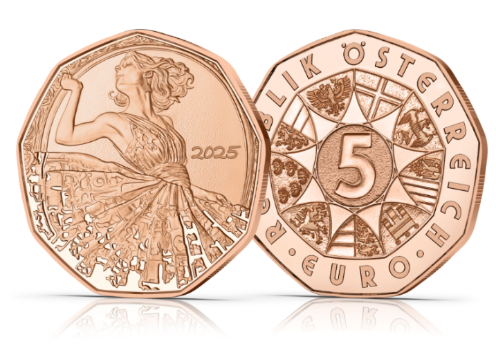 5€ Euros Commémorative Cuivre Autriche 2025 Danse
