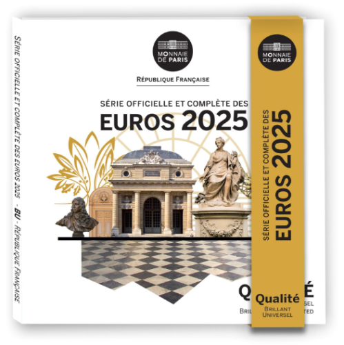 Coffret BU 8 pièces Euros France 2025 - 1 centime à 2€