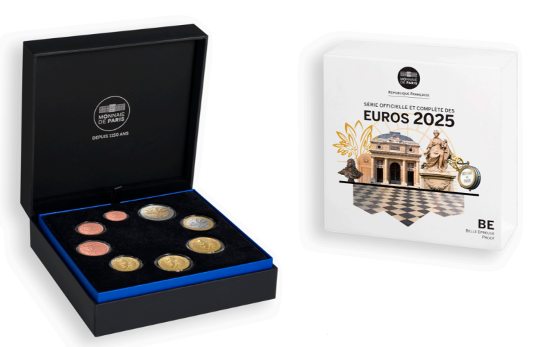 Coffret BE 8 pièces Euros France 2025 - 1 centime à 2€